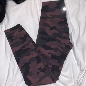 Lululemon Wunder Under 7/8” Camo High Rise Leggings